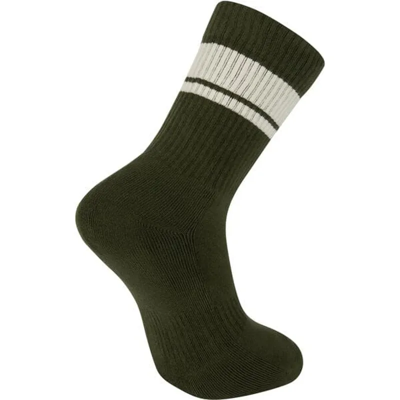 Madison Roam Isoler Crew Socks - Midnight Green-1